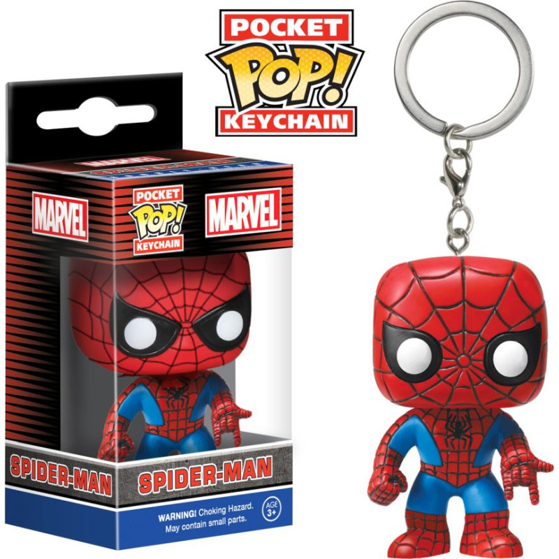 Funko Pocket Pop!: Marvel - Spider Man Bobble Head Vinyl Figure Keychain