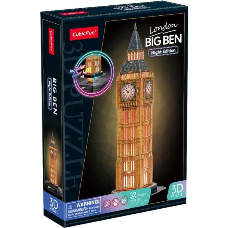 Cubic Fun Puzzle 3d big ben (wersja nocna)
