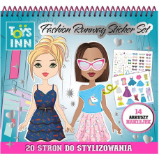Stnux Naklejki fashion runway kolorowanka moda
