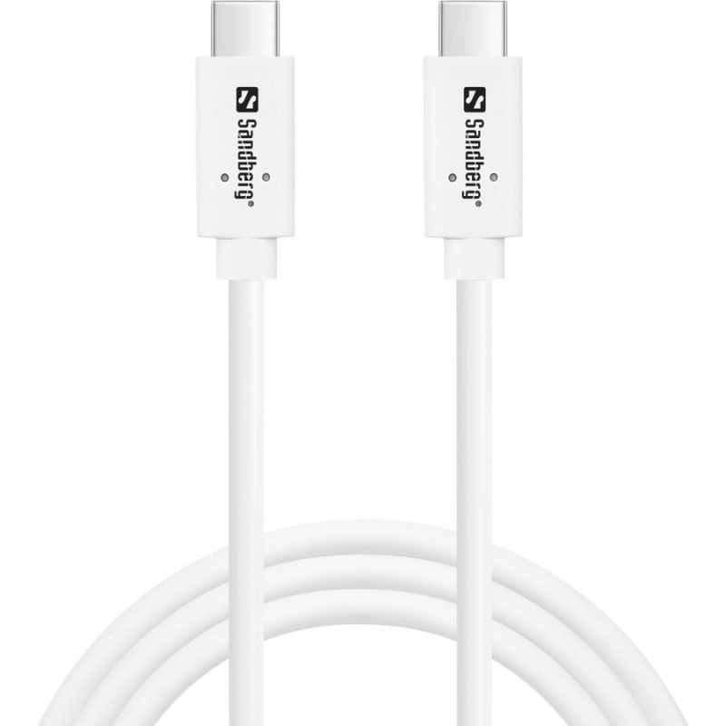 Sandberg 136-53 USB-C to USB-C  USB 3.1 Gen2 PD 100W cable, 1M