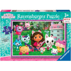 Ravensburger Polska Puzzle 35 elementów koci domek gabi