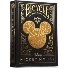 Bicycle Karty black & gold mickey
