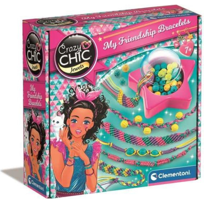 Clementoni Zestaw kreatywny crazy chic bransoletki przyjaźni