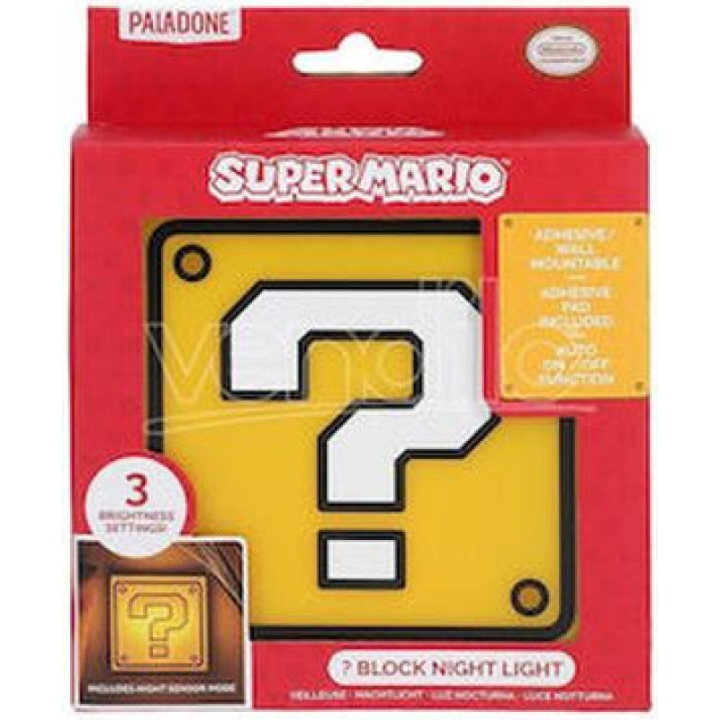 Paladone Products Paladone: Super Mario - Question Block Night Light (PP11595NN)