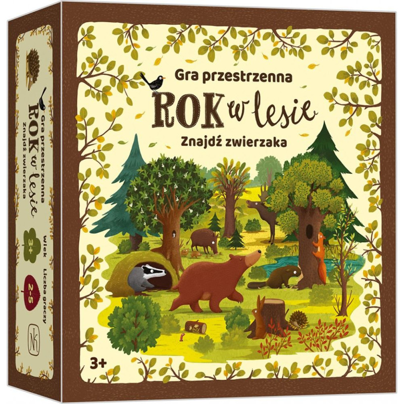 Nasza Księgarnia Gra rok w lesie. znajdź zwierzaka