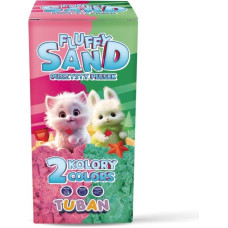 Tuban Piasek fluffy - zestaw różowy i zielony