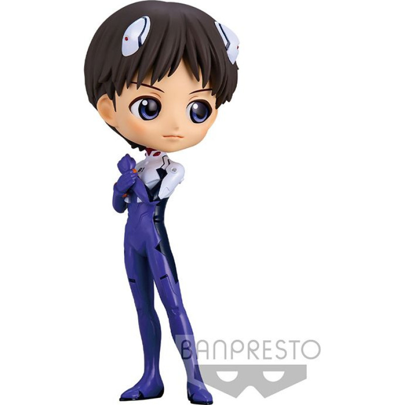 Banpresto Q Posket: Evangelion New Theatrical Edition - Shinji Ikari (Plugsuit Style) (Ver.B) Figure (14cm) (18354)