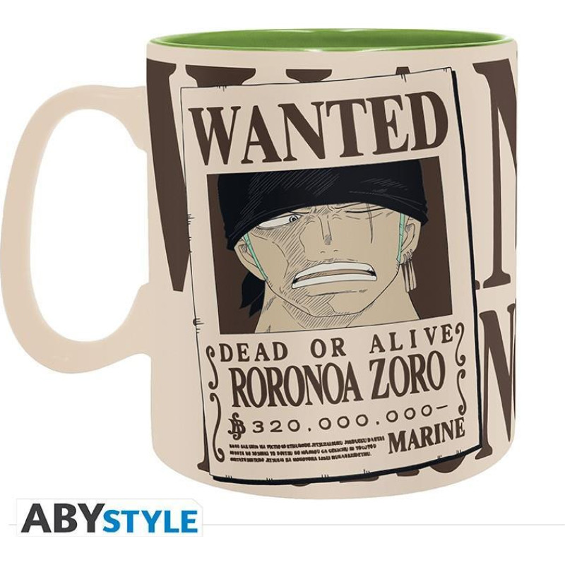 Abysse One Piece - Zoro  Wanted Heat Change Mug (460ml) (ABYMUGA453)