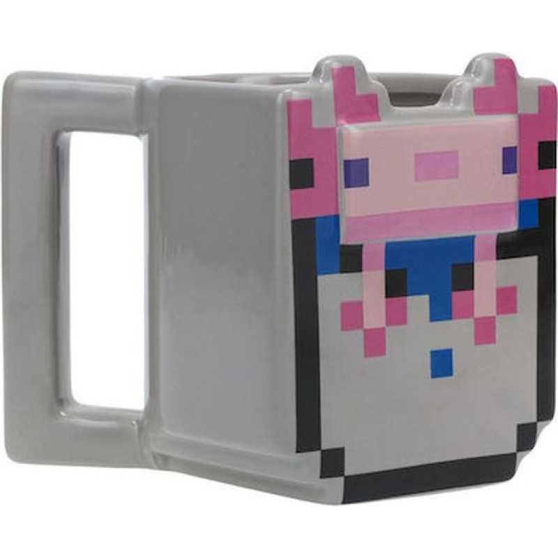 Paladone Products Paladone: Minecraft - Bucket of Axolotl shaped Mug (400ml) (PP11368MCF)