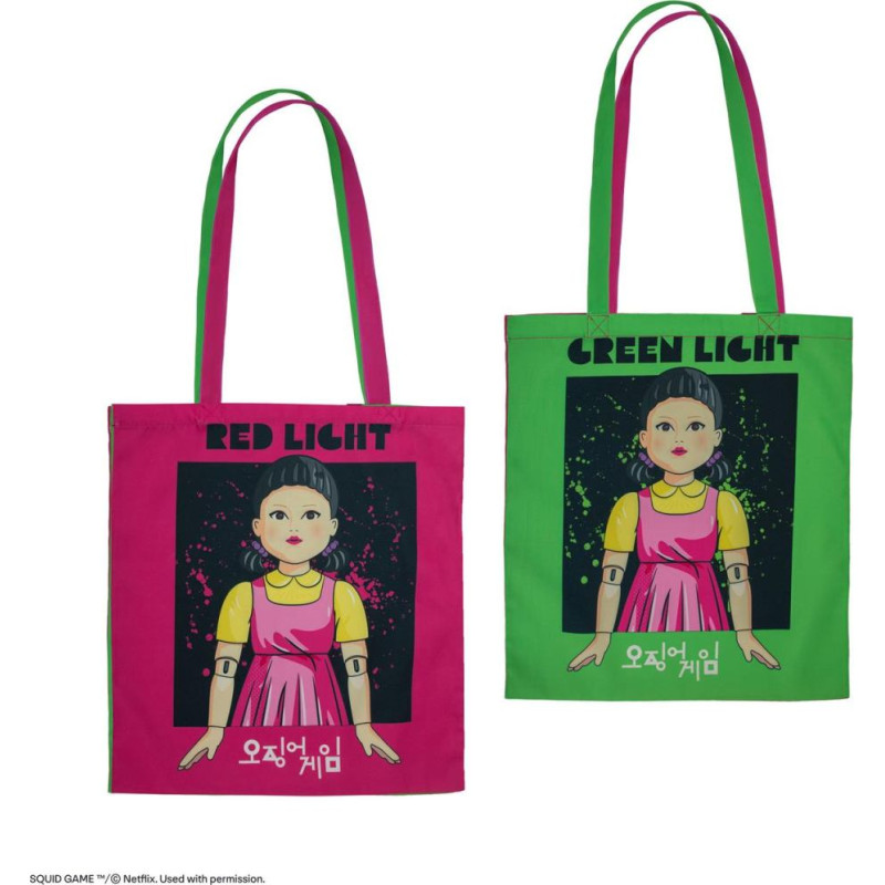 Fame Bros Cinereplicas TV Series: Squid Game - Red Light, Green Light Polyester Tote Bag (CR2344)