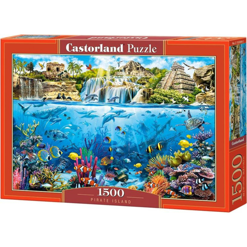 Castor Puzzle 1500 elementów wyspa piratów - rafa koralowa