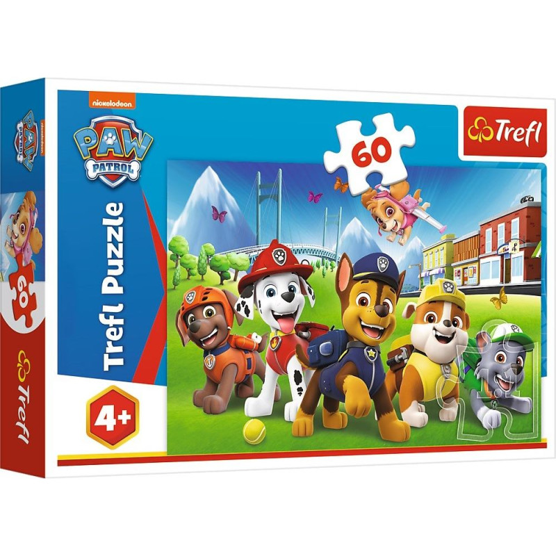 Trefl Puzzle 60 elementów na polanie psi patrol
