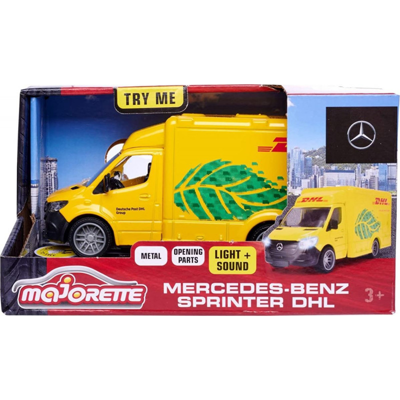 Majorette Pojazd majorette g.s. mercedes-benz dhl 12 cm