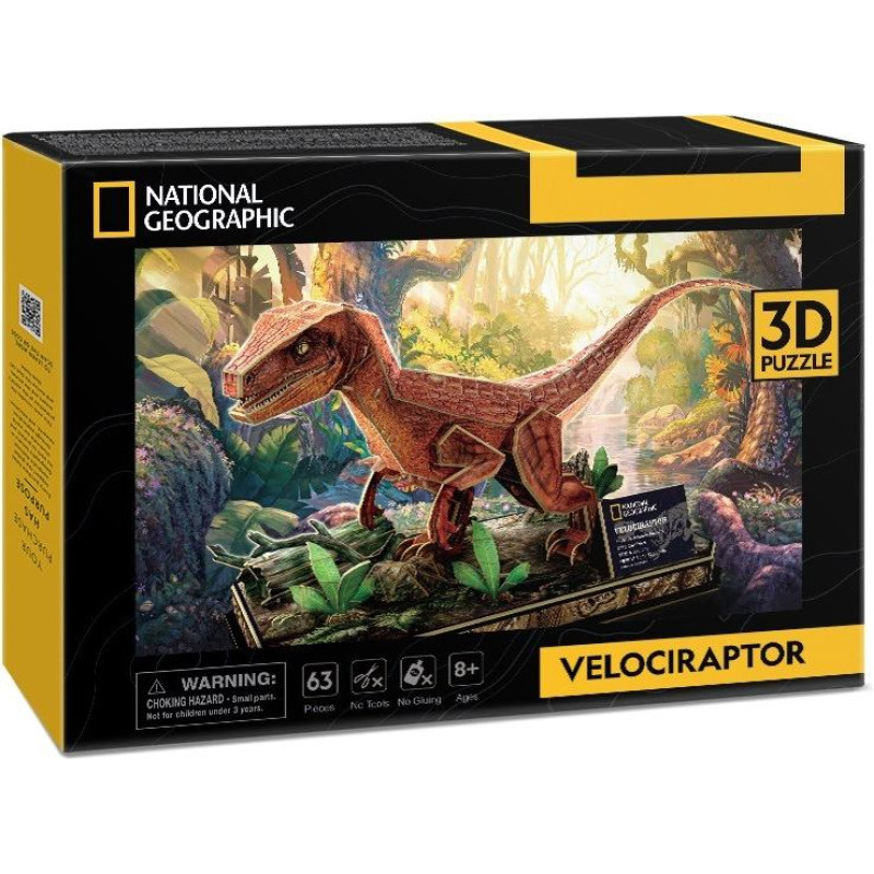 Cubic Fun Puzzle 3d national geographic - welociraptor