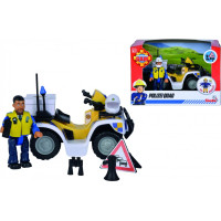 Simba Pojazd strażak sam quad  policyjny z figurką