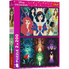 Trefl Puzzle 2x200 elementów czarujące księżniczki disney princess