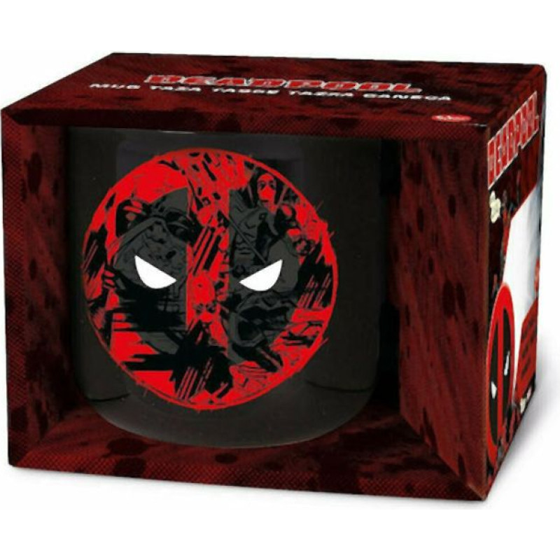 Stor Deadpool Ceramic Breakfast Mug in Gift Box (400ml) (11972)