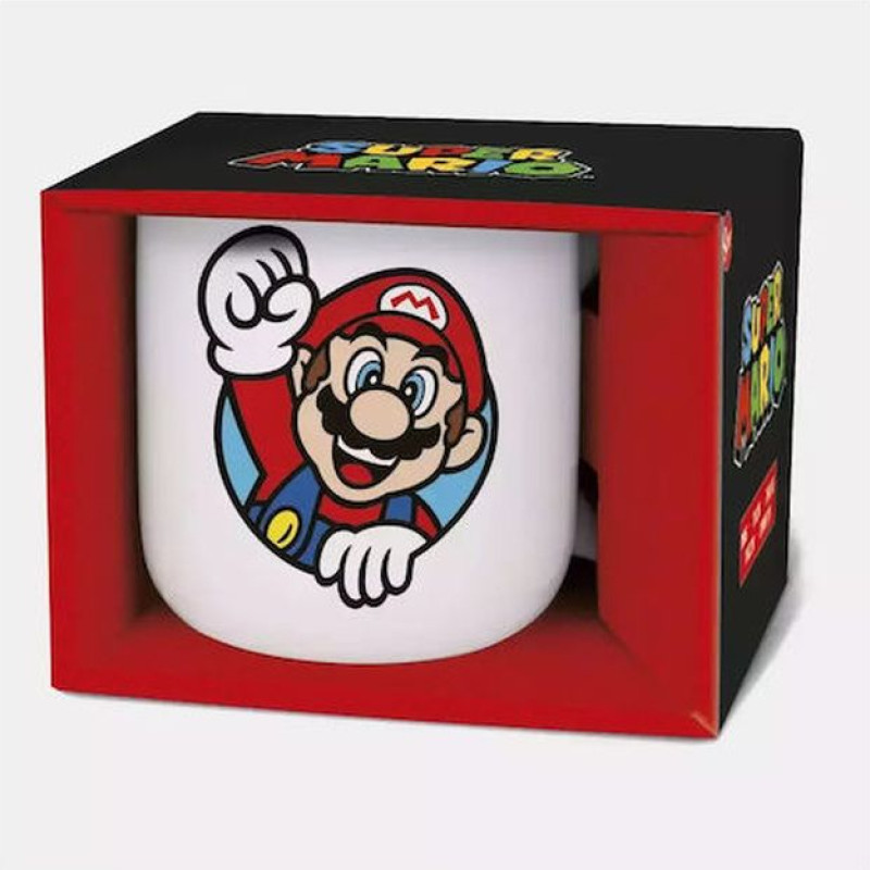 Stor : Super Mario - Ceramic Breakfast Mug in Gift Box (400ml) (08616)