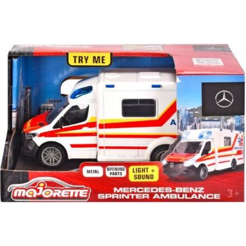 Majorette Pojazd majorette grand mercedes ambulans 12,5 cm