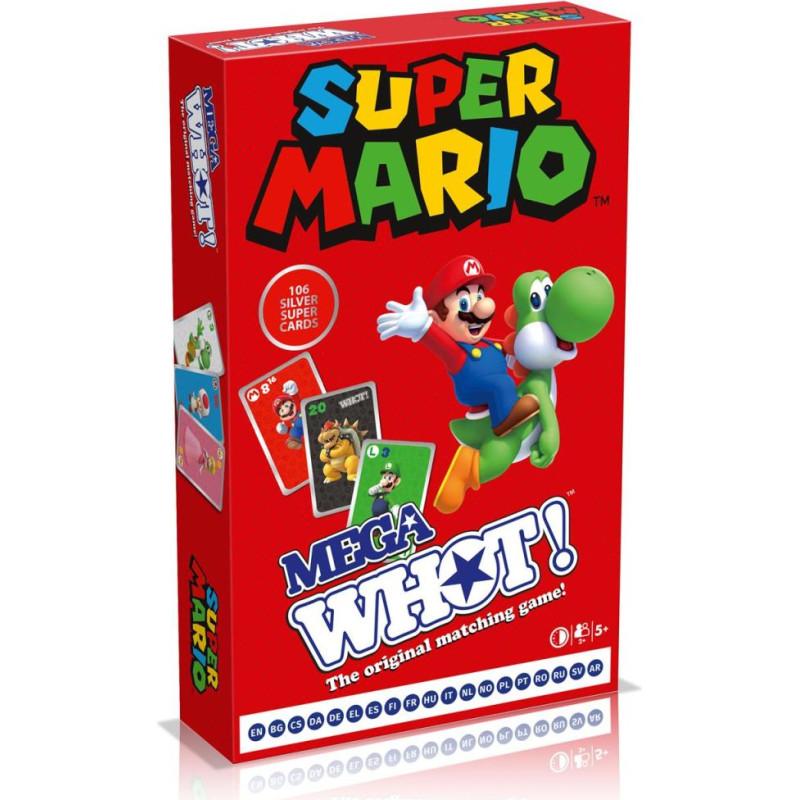 ''Winning Moves'' Winning Moves: Mega Whot - Super Mario (English Language) (WM04006-ML1-6)