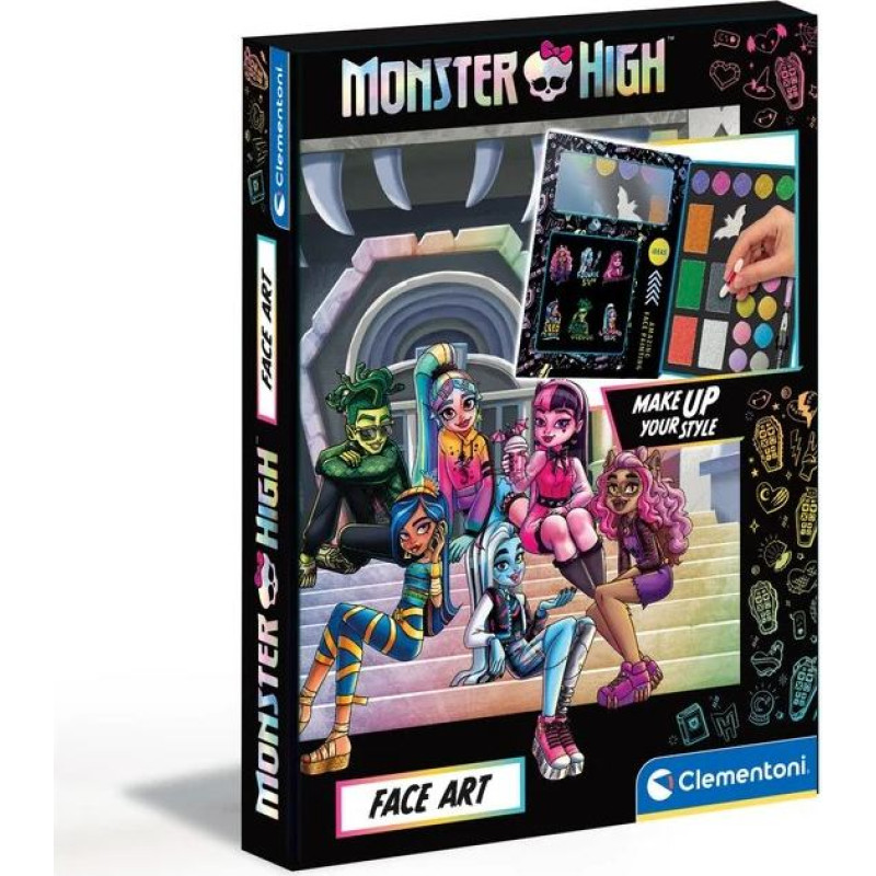 Clementoni Zestaw do malowania twarzy monster high