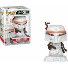 Funko Pop! Disney Star Wars: Holiday - Boba Fett (SNWMN) #558 Bobble-Head Vinyl Figure