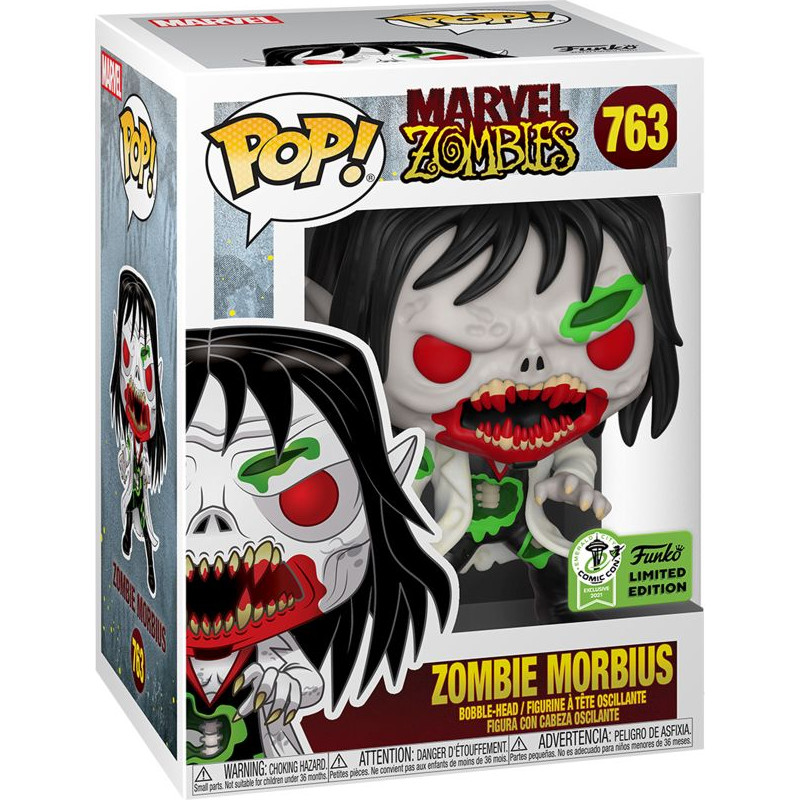 Funko Pop! Marvel: Marvel Zombies - Zombie Morbius (Convention Limited Edition) #763 Bobble-Head Vinyl Figure