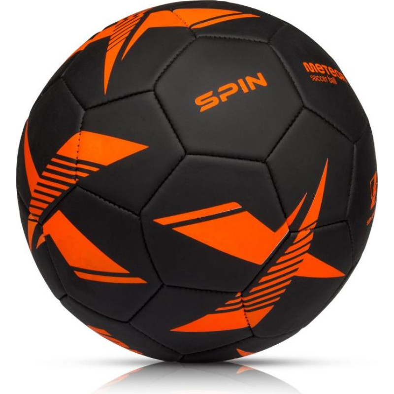 Meteor Spin 5 Soccer Ball Black/Orange 17272 (uniw)