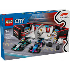 Lego Klocki city 60444 f1 garaż i bolidy mercedes-amg i alpine