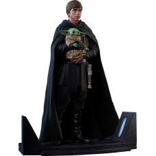 Diamond Comic Distributors Diamond Star Wars Premier Collection: The Mandalorian - Luke Skywalker And Grogu Statue (1/7) (FEB222120)