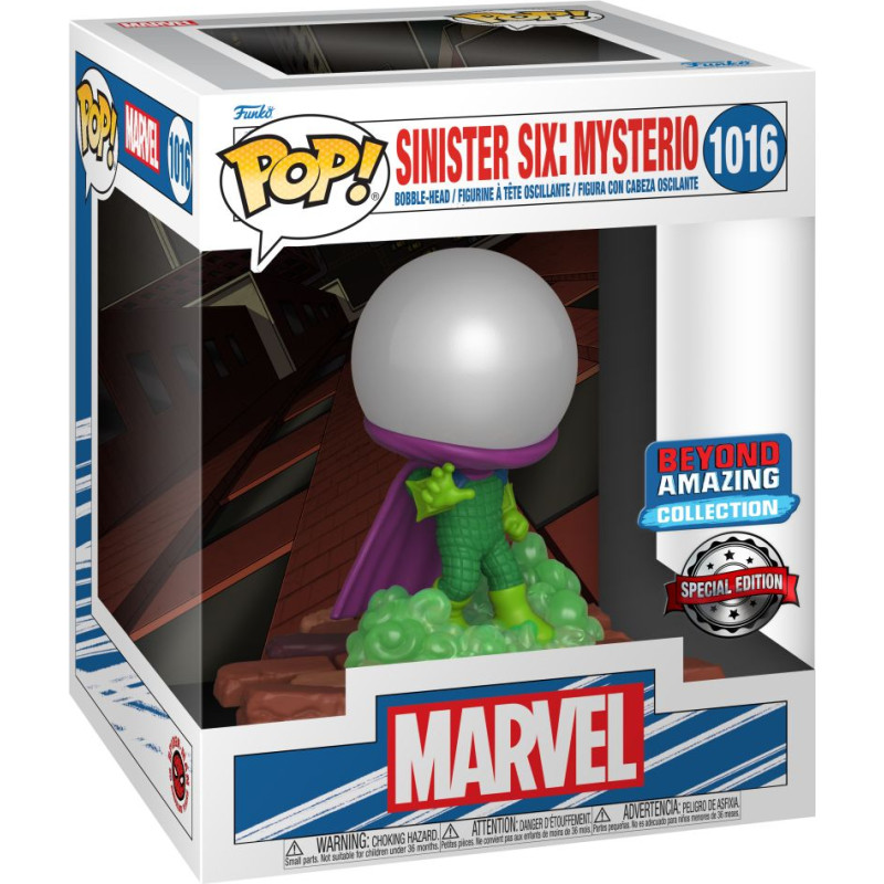 Funko Pop! Deluxe: Marvel Sinister Six: Mysterio (Amazon Exclusive) #1016 Bobble-Head Vinyl Figure