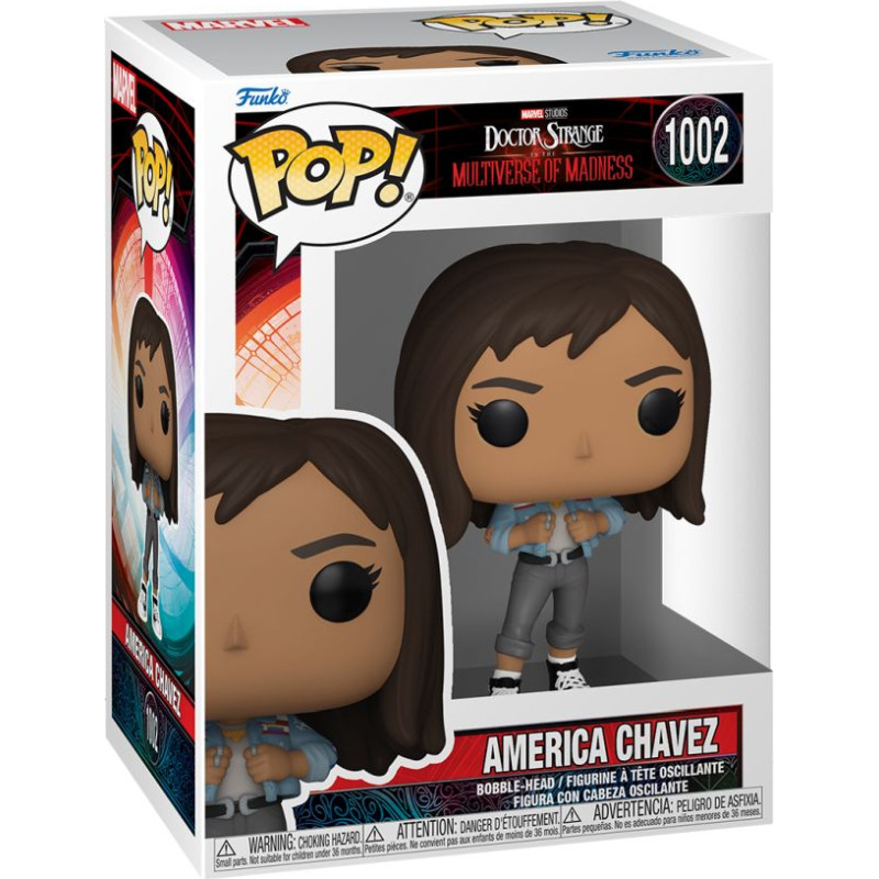 Funko Pop! Marvel: Doctor Strange In The Multiverse of Madness - America Chavez #1002 Bobble-Head Vinyl Figure