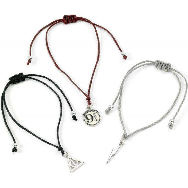 Carat Shop Harry Potter - Deathly Hallows Friendship Bracelet Set Multi (HPFB0450)