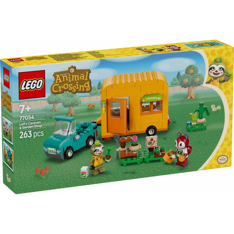 Lego Klocki animal crossing 77054 leif i jego karawan oraz sklep ogrodniczy