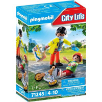 Playmobil Figurki city life 71245 sanitariusz z pacjentem