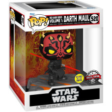 Funko Pop! Deluxe: Disney Star Wars - Red Saber Series Volume 1: Darth Maul (Glows in the Dark) (Special Edition) #520 Bobble-Head Vinyl Figure