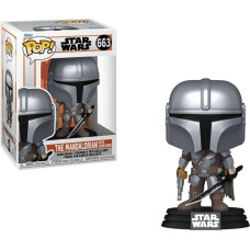 Funko Pop! Disney Star Wars: The Mandalorian - The Mandalorian with Darksaber #663 Bobble-Head Vinyl Figure