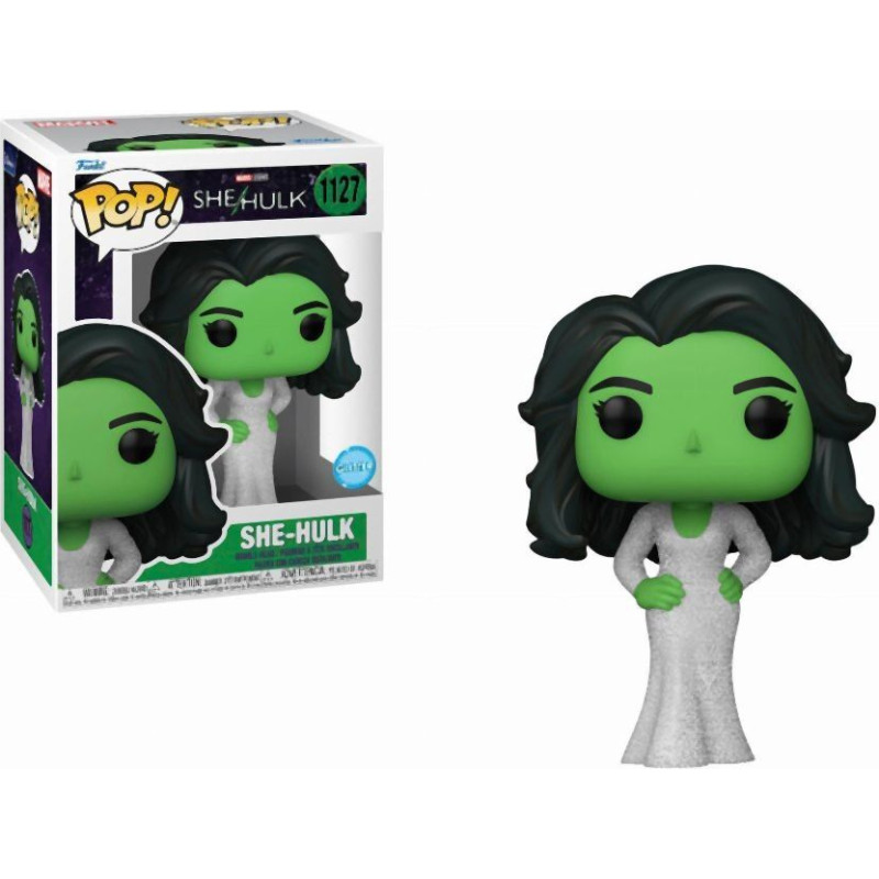 Funko Pop! Marvel: She-Hulk - She-Hulk (Glitter) #1127 Bobble-Head Vinyl Figure