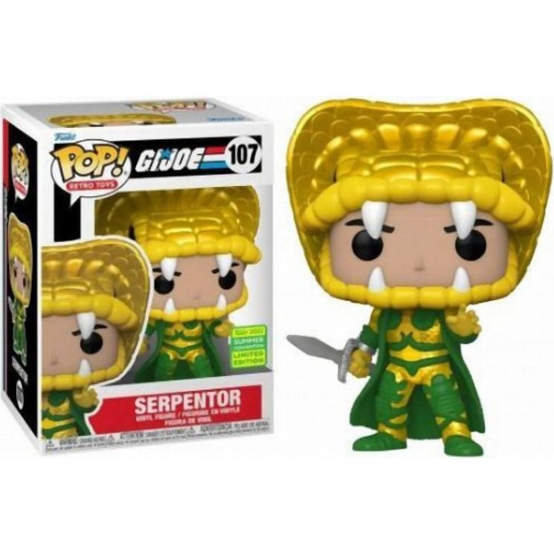 Funko Pop! Retro Toys: G.I. Joe - Serpentor (Convention Limited Edition) #107 Vinyl Figure