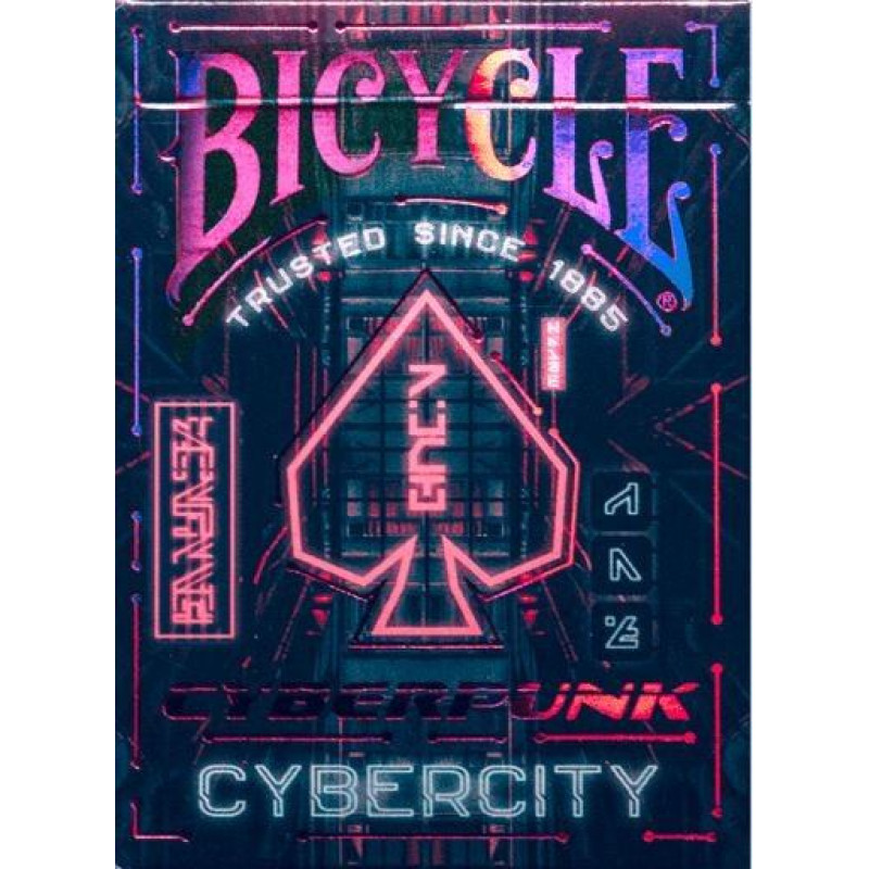 Bicycle Karty cyberpunk cyber city