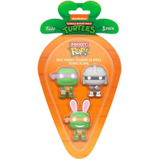 Funko 3-Pack Carrot Pocket Pop!: Teenage Mutant Ninja Turtles - Donatello/Michelangelo/Shredder Vinyl Figures