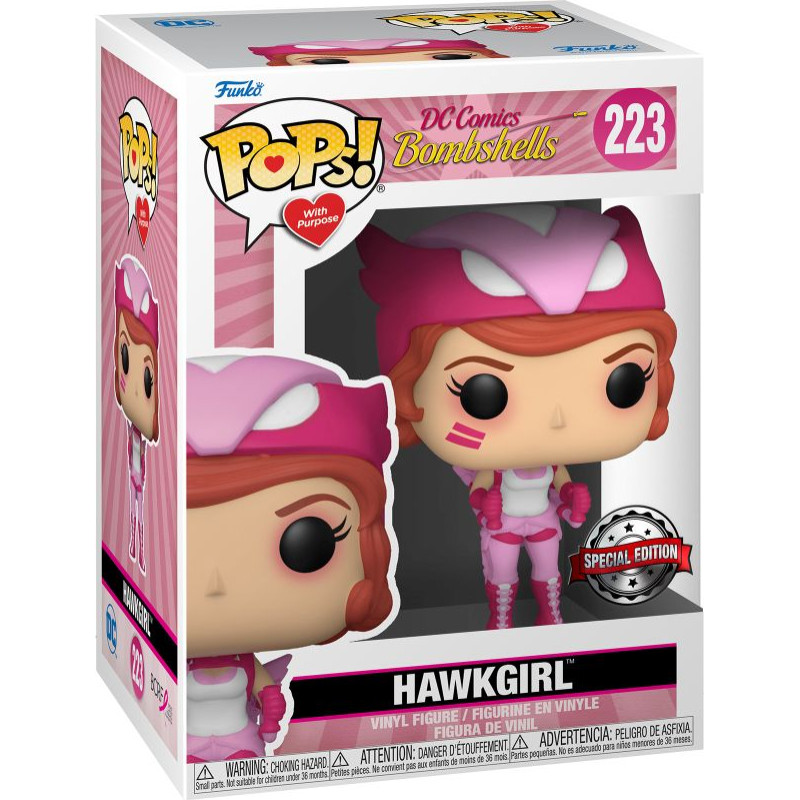 Funko Pop! Heroes: BC Awareness - DC Comics Bombshell Hawkgirl (Special Edition) #223 Vinyl Figure