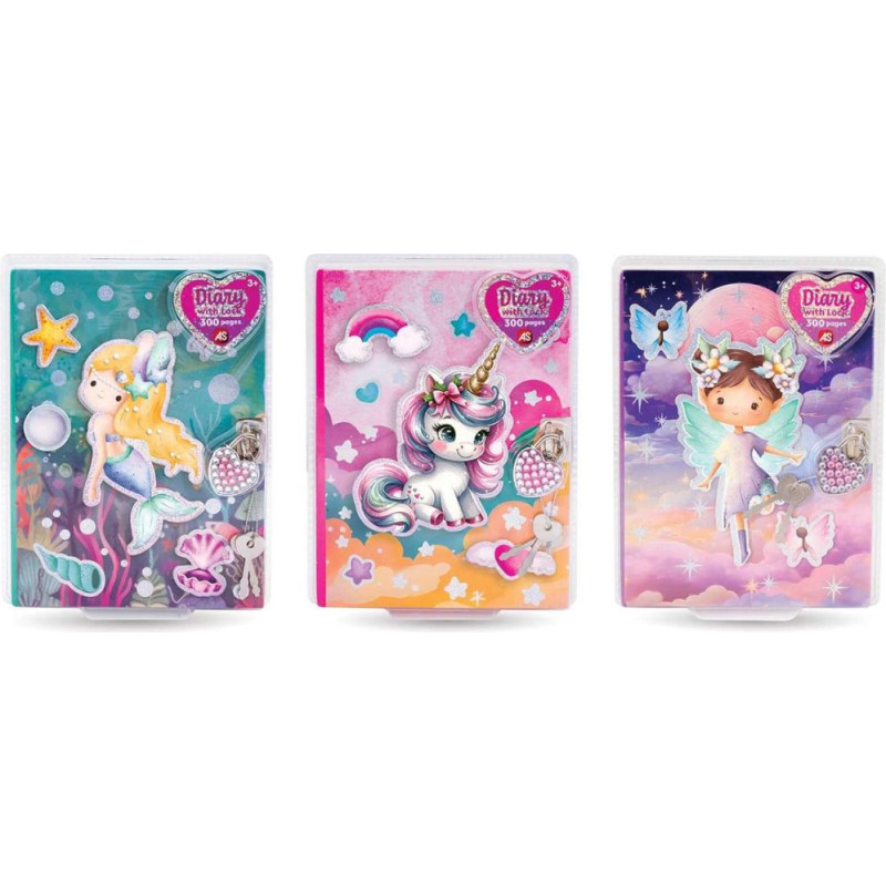 As Company AS Diary with Lock - 300 Pages (Random) (1027-64164)