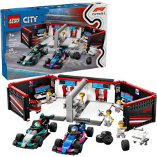 Lego CITY 60444 F1 Garage and Mercedes-AMG and Alpine Race Cars