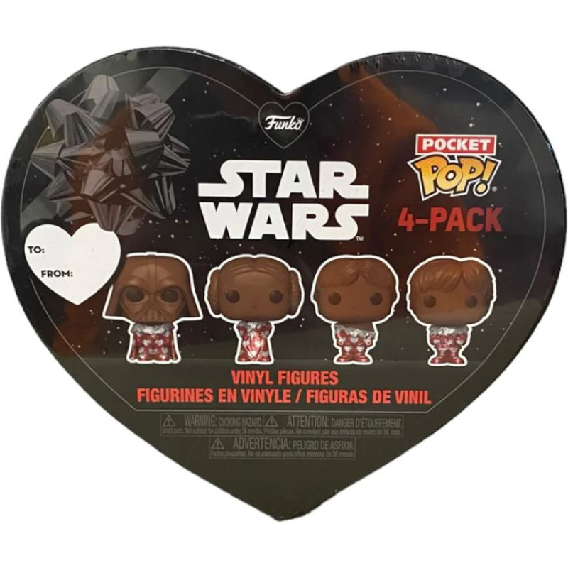 Funko Pocket Pop! 4-Pack: Disney Star Wars - Chocolate Valentines Box Vinyl Figures