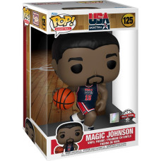 Funko Pop! Jumbo: USA Basketball - Magic Johnson (1992 Team USA Navy Uni) (Special Edition) #125 Vinyl Figure (10)