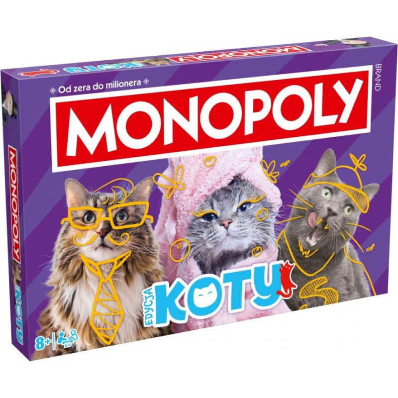 Winning Moves Gra monopoly koty 2025