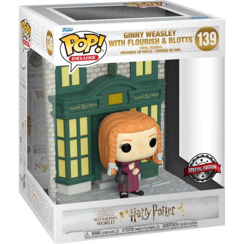 Funko Pop! Deluxe: Harry Potter - Ginny Weasley with Flourish  Blotts (Special Edition) #139 Vinyl Figure