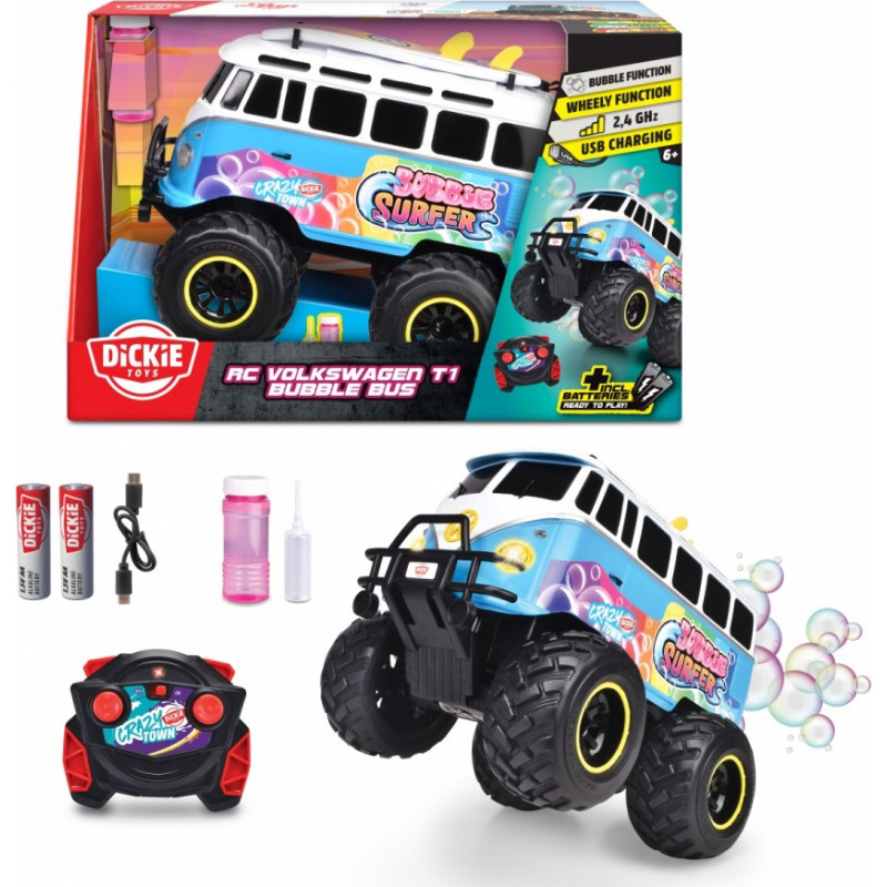 Simba Pojazd rc volkswagen t1 bubble bus, 30 cm