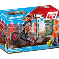 Playmobil Zestaw z figurką stunt show 71256 starter pack pokaz kaskaderski ze ścianą ognia